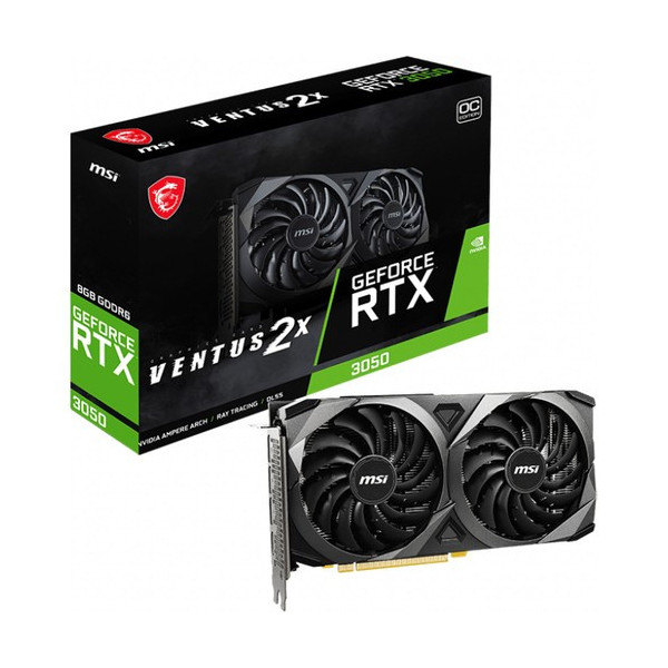 MSI GEFORCE RTX 3050 VENTUS 2X 8G OC RTX3050 8GB GDDR6 128B Ekran Kartı
