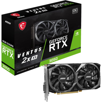 MSI VGA GEFORCE RTX 3050 VENTUS 2X XS 8G OC RTX3050 8GB GDDR6 128B DX12 PCIE 4.0 X8 (1XDP 1XHDMI 1XDL-DVI-D) Ekran Kartı MSI VGA GEFORCE RTX 3050 VENTUS 2X XS 8G OC RTX3050 8GB GDDR6 128B DX12 PCIE 4.0 X8 (1XDP 1XHDMI 1XDL-DVI-D) Ekran Kartı